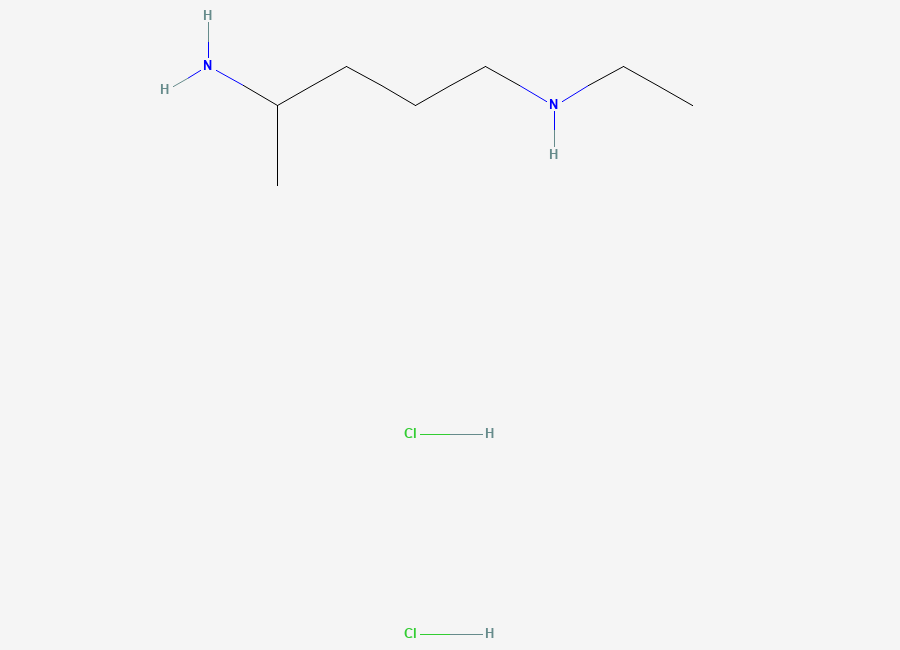 Two-dimensional chemical structure of N1-ethylpentane-1,4-diamine dihydrochloride
