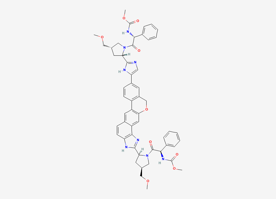 Two-dimensional chemical structure of Velpatasvir Impurity 9