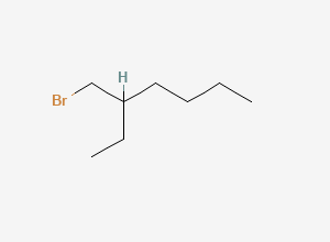 Two-dimensional chemical structure of 2-Ethylhexyl bromide