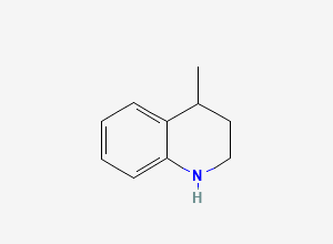 Two-dimensional chemical structure of 1,2,3,4-Tetrahydro-4-methylquinoline