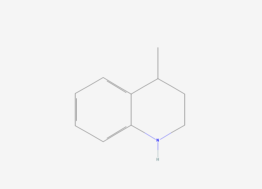 Two-dimensional chemical structure of 1,2,3,4-Tetrahydro-4-methylquinoline