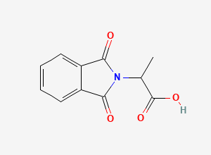 Two-dimensional chemical structure of 2-Phthalimidopropionic acid