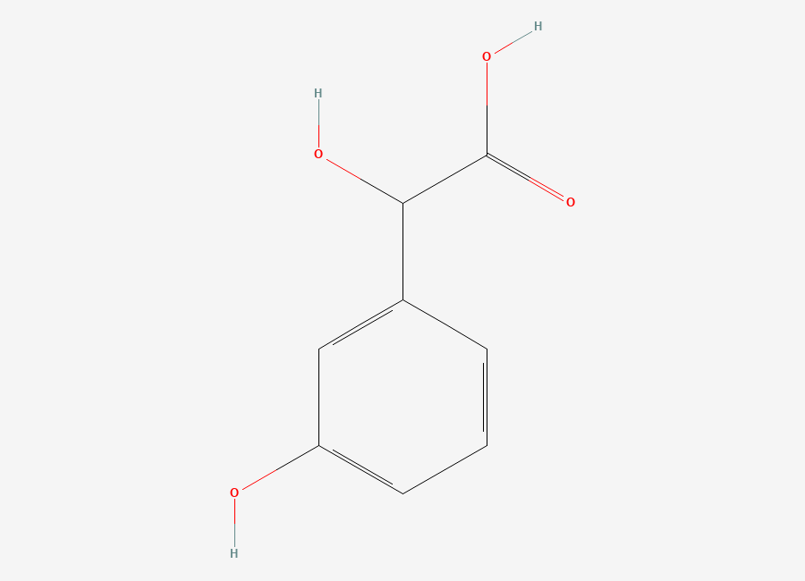 Two-dimensional chemical structure of 3-Hydroxymandelic acid