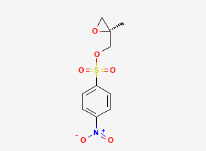 Two-dimensional chemical structure of (S)-(2-Methyloxiran-2-yl)methyl 4-nitrobenzenesulfonate
