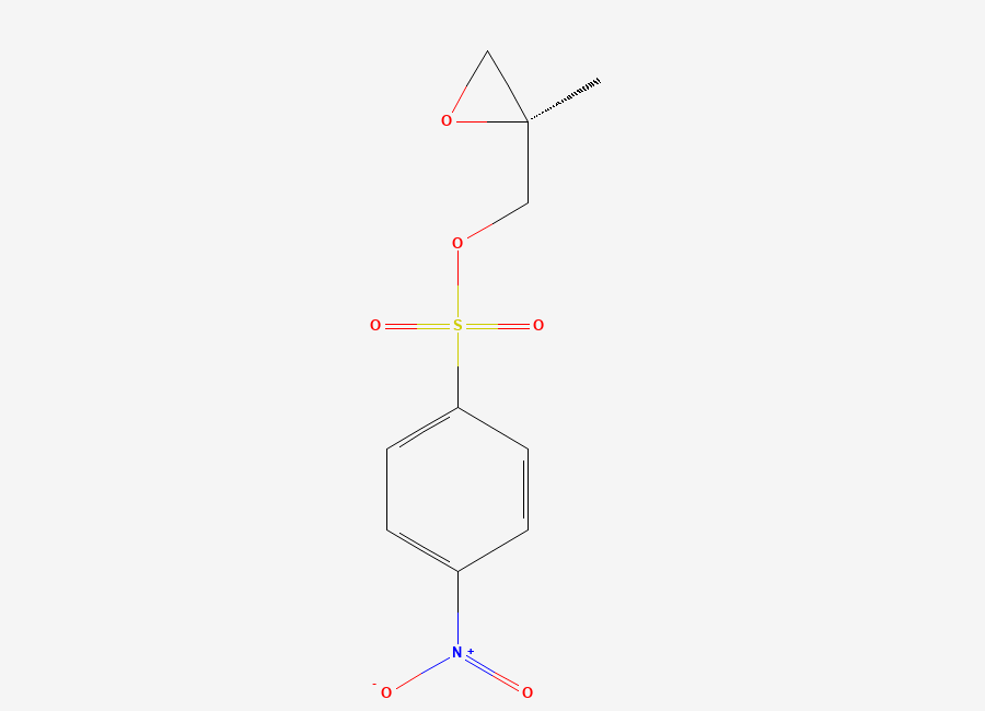 Two-dimensional chemical structure of (S)-(2-Methyloxiran-2-yl)methyl 4-nitrobenzenesulfonate