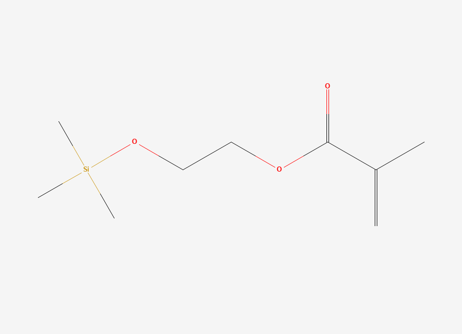 Two-dimensional chemical structure of 2-((Trimethylsilyl)oxy)ethyl methacrylate