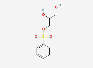 Two-dimensional chemical structure of 1,2,3-Propanetriol, 1-benzenesulfonate