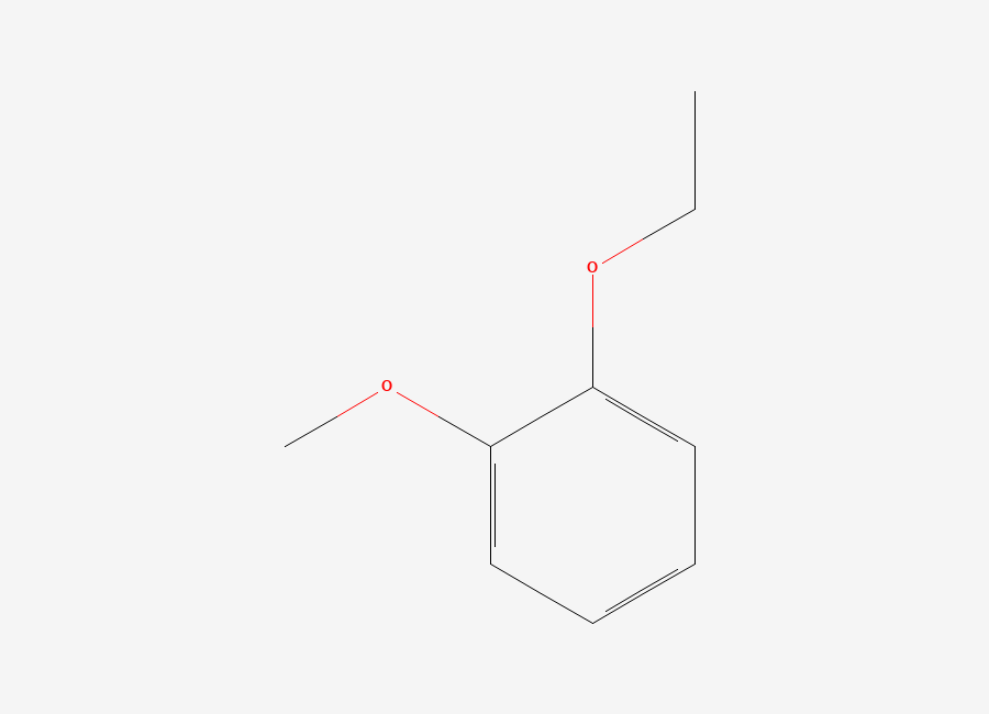Two-dimensional chemical structure of 1-Ethoxy-2-methoxybenzene
