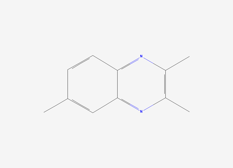 Two-dimensional chemical structure of Quinoxaline, 2,3,6-trimethyl-