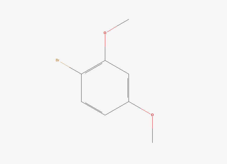 Two-dimensional chemical structure of 1-Bromo-2,4-dimethoxybenzene