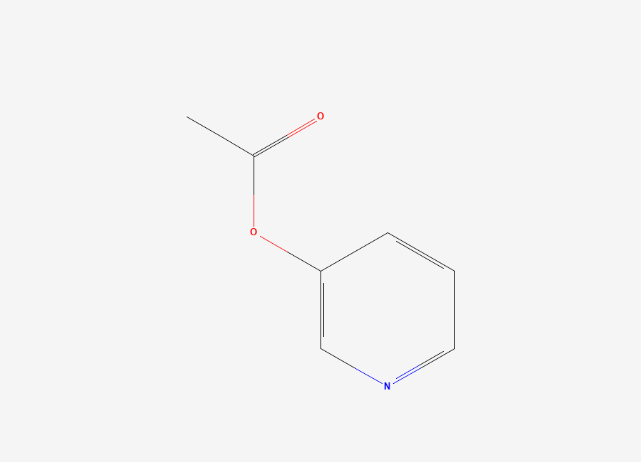 Two-dimensional chemical structure of 3-Pyridyl acetate