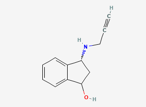 Two-dimensional chemical structure of Rasagiline metabolite, 3-OH-pai