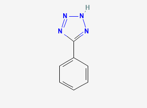 Two-dimensional chemical structure of 5-phenyl-1H-tetrazole, CAS 18039-42-4