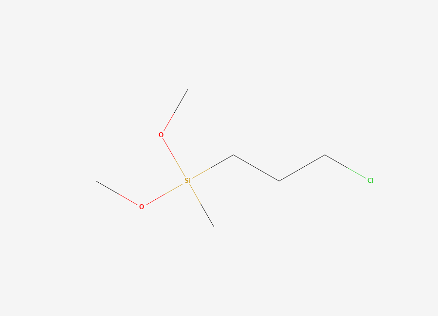 Two-dimensional chemical structure of Silane, (3-chloropropyl)dimethoxymethyl-