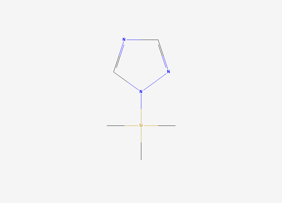 Two-dimensional chemical structure of 1-Trimethylsilyl-1,2,4-triazole
