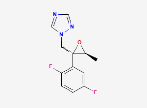 Two-dimensional chemical structure of 1-[[(2S,3S)-2-(2,5-difluorophenyl)-3-methyloxiran-2-yl]methyl]-1,2,4-triazole
