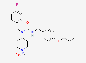 Two-dimensional chemical structure of Pimavanserin N-Oxide, CAS 1134815-71-6
