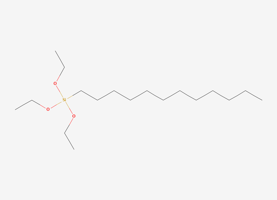 Two-dimensional chemical structure of Dodecyltriethoxysilane