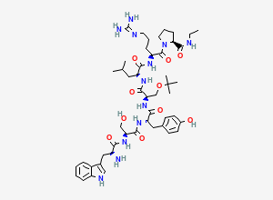 Two-dimensional chemical structure of Buserelin EP Impurity C, CAS 70280-55-6