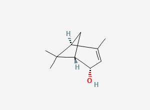 Two-dimensional chemical structure of Verbenol, (S)-cis-