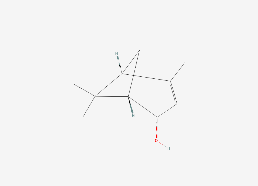 Two-dimensional chemical structure of Verbenol, (S)-cis-