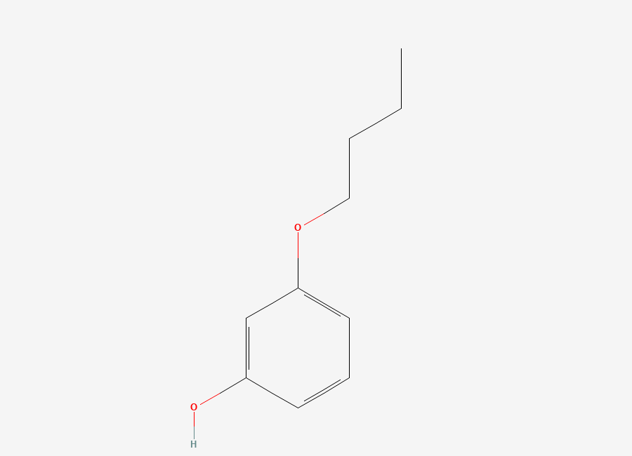 Two-dimensional chemical structure of 3-Butoxyphenol
