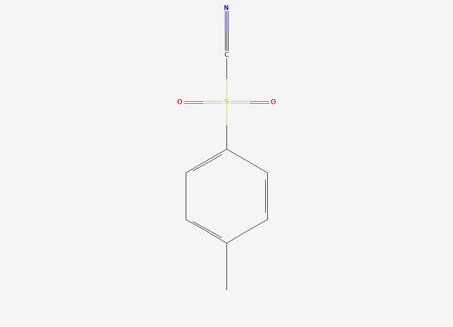 Two-dimensional chemical structure of p-Toluenesulphonyl cyanide