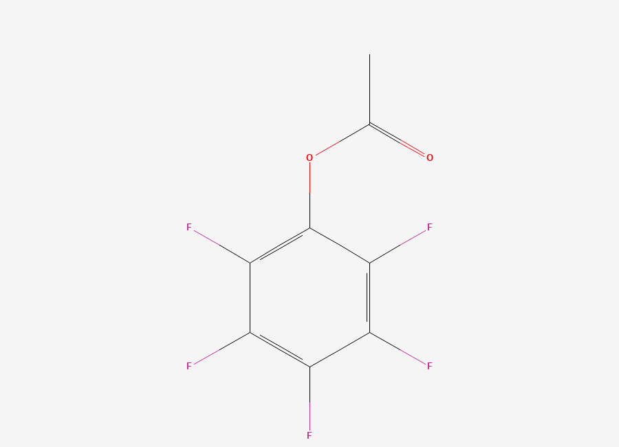 Two-dimensional chemical structure of Perfluorophenyl acetate