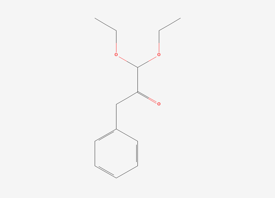 Two-dimensional chemical structure of 2-Propanone, 1,1-diethoxy-3-phenyl-