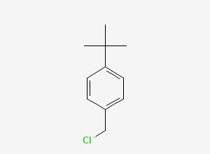 Two-dimensional chemical structure of Benzene, 1-(chloromethyl)-4-(1,1-dimethylethyl), CAS 19692-45-6