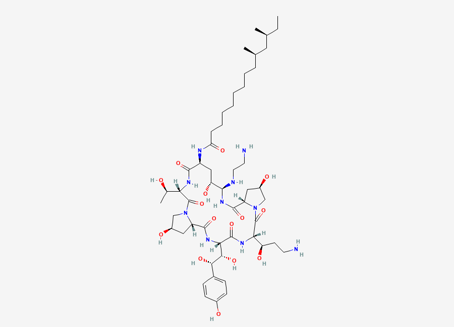 Two-dimensional chemical structure of Caspofungin Impurity C