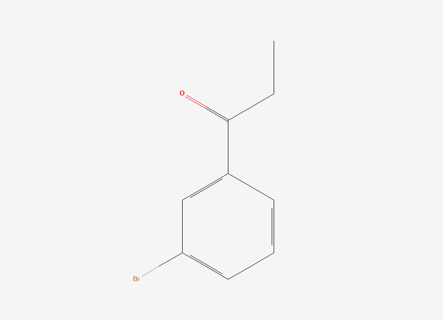 Two-dimensional chemical structure of 3'-Bromopropiophenone/ Bupropion MBPP Impurity, CAS 19829-31-3