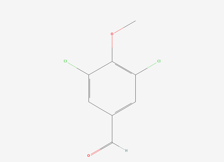 Two-dimensional chemical structure of 3,5-Dichloro-4-methoxybenzaldehyde
