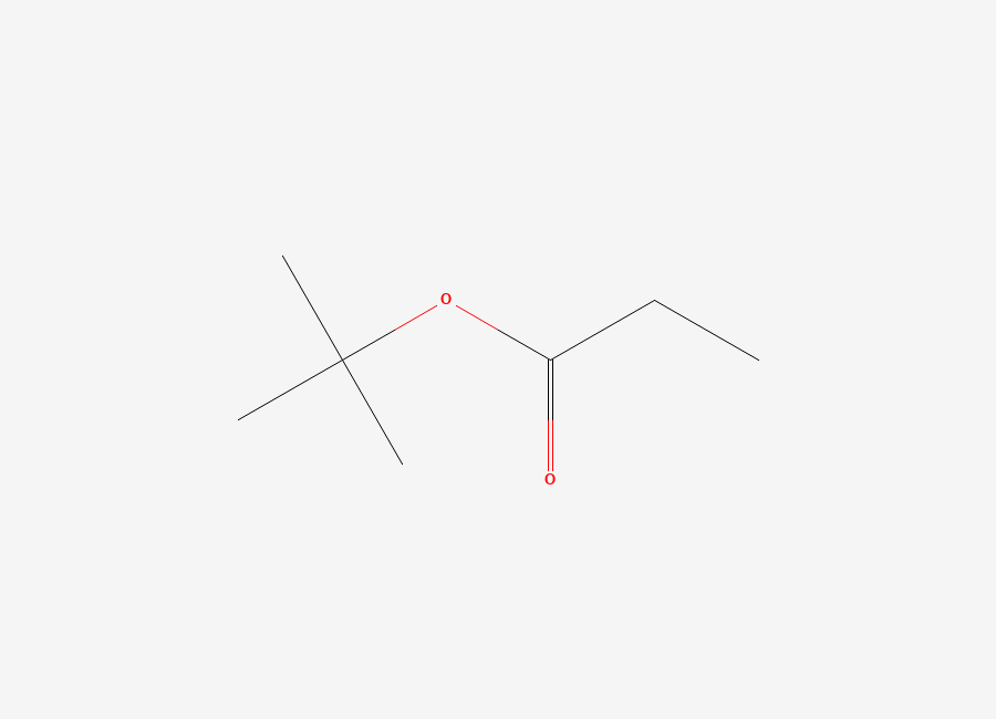 Two-dimensional chemical structure of tert-Butyl propionate