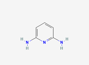 Two-dimensional chemical structure of 2,6-Diaminopyridine, CAS 141-86-6