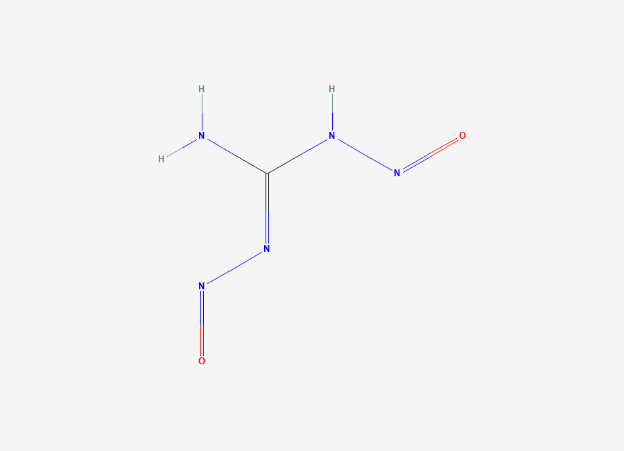Two-dimensional chemical structure of 1,3-Dinitrosoguanidine
