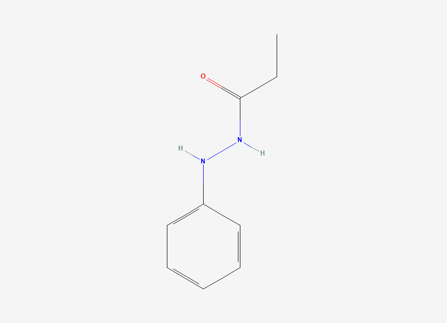 Two-dimensional chemical structure of Propionic acid phenylhydrazide