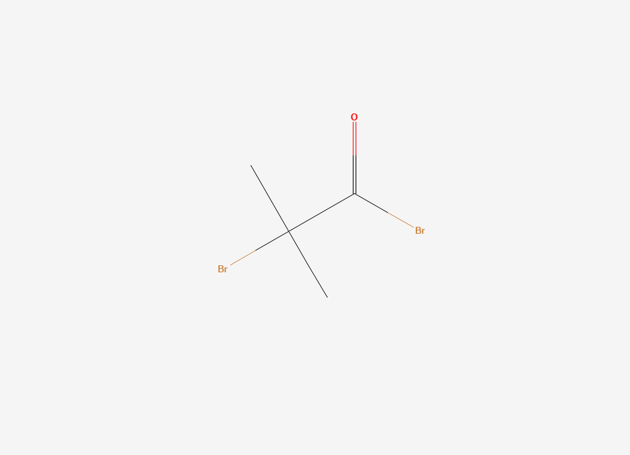 Two-dimensional chemical structure of 2-Bromo-2-methylpropionyl bromide