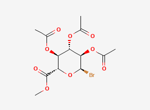 Two-dimensional chemical structure of Acetobromo-alpha-D-glucuronic acid methyl ester