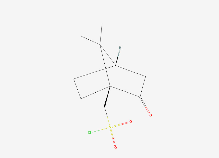 Two-dimensional chemical structure of Camphor-10-sulfonyl chloride