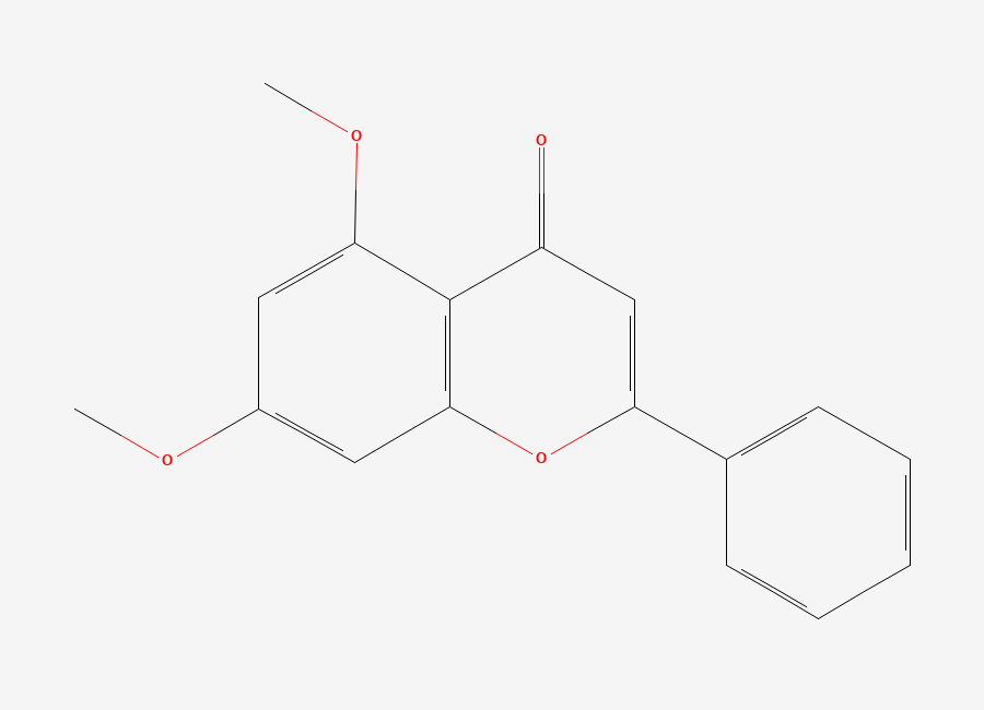 Two-dimensional chemical structure of 5,7-Dimethoxyflavone
