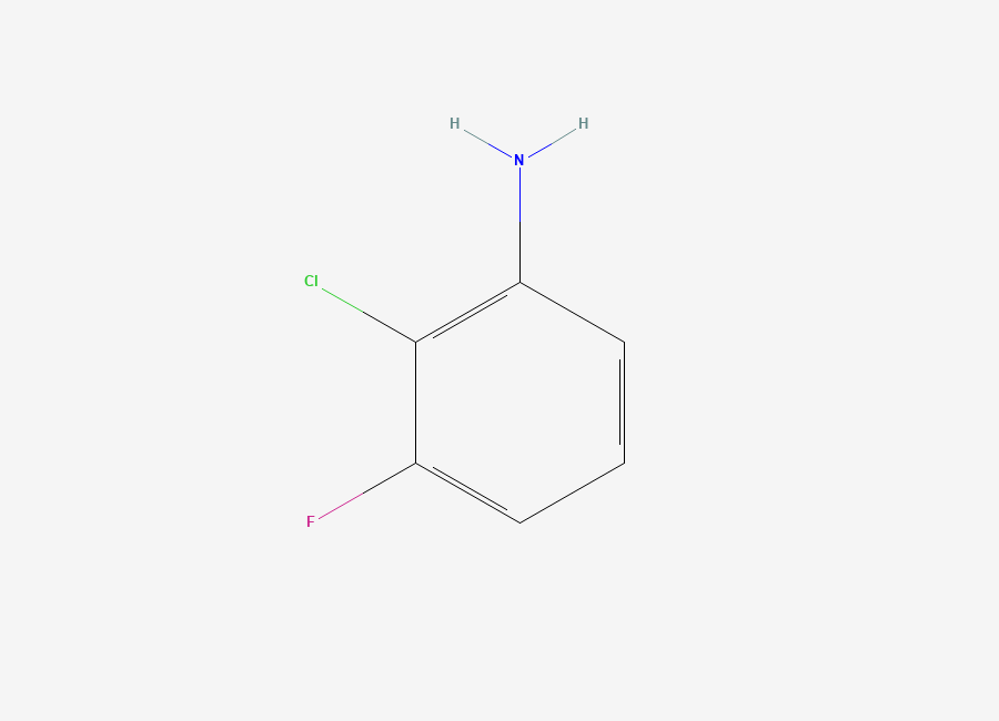 Two-dimensional chemical structure of 2-Chloro-3-fluoroaniline
