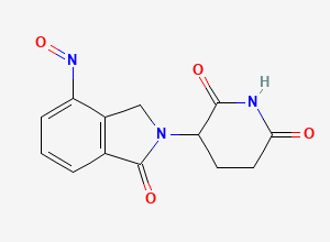 Two-dimensional chemical structure of Lenalidomide Nitroso Impurity