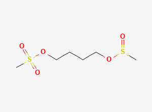Two-dimensional chemical structure of 4-Methanesulfonyloxybutanyl Methanesulfinate, CAS 1797106-48-9