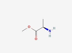 Two-dimensional chemical structure of methyl D-alaninate