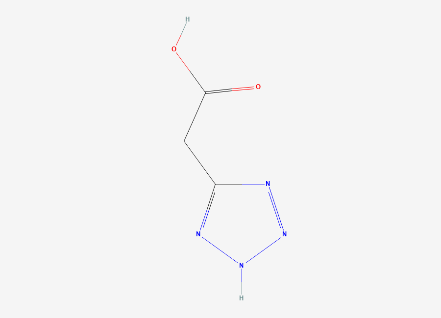 Two-dimensional chemical structure of 2-(1H-tetrazol-5-yl)acetic acid