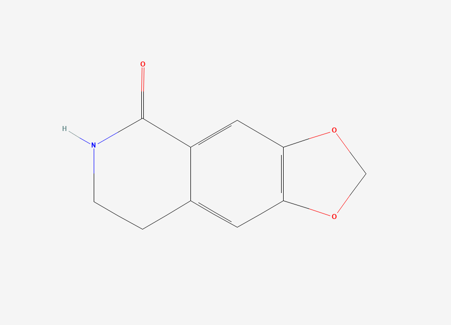 Two-dimensional chemical structure of Noroxyhydrastinine