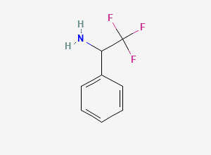 Two-dimensional chemical structure of alpha-(Trifluoromethyl)benzenemethanamine