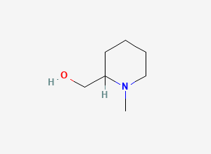 Two-dimensional chemical structure of 1-Methyl-2-piperidinemethanol