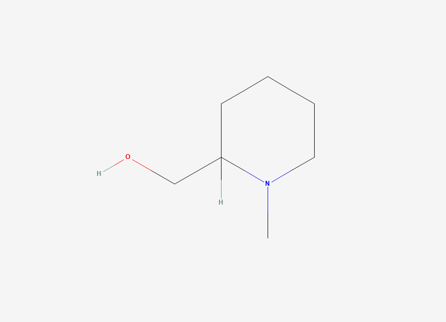 Two-dimensional chemical structure of 1-Methyl-2-piperidinemethanol